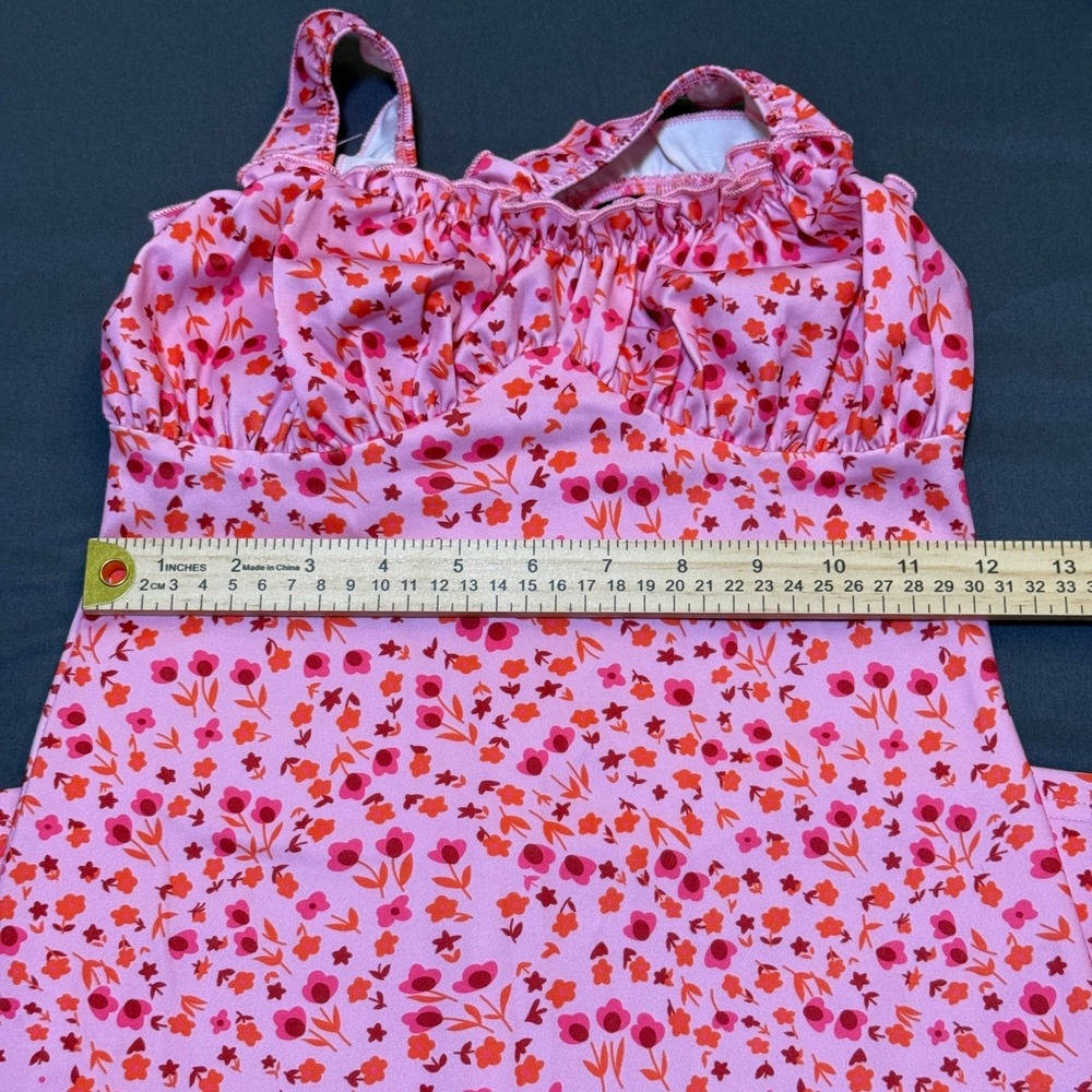 Commense Cami Floral Bohemian Vacation Midi Dress in - Picture 3 of 3